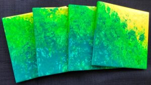 Coaster - Green - Set 4 Splayed