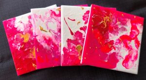 Coaster - Pink - Set 4 Splayed